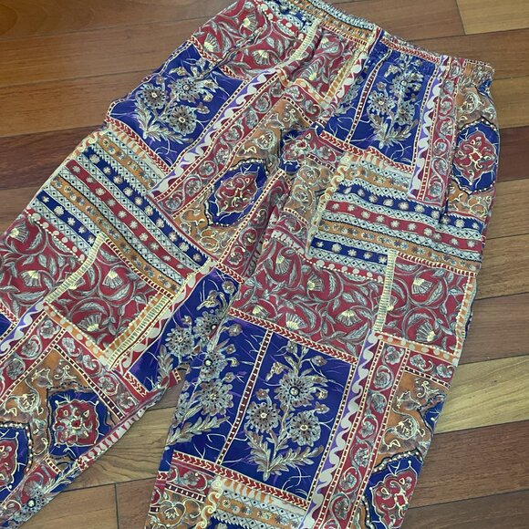 Boho Hippie Patchwork Pants Size Medium - Picture 2 of 8
